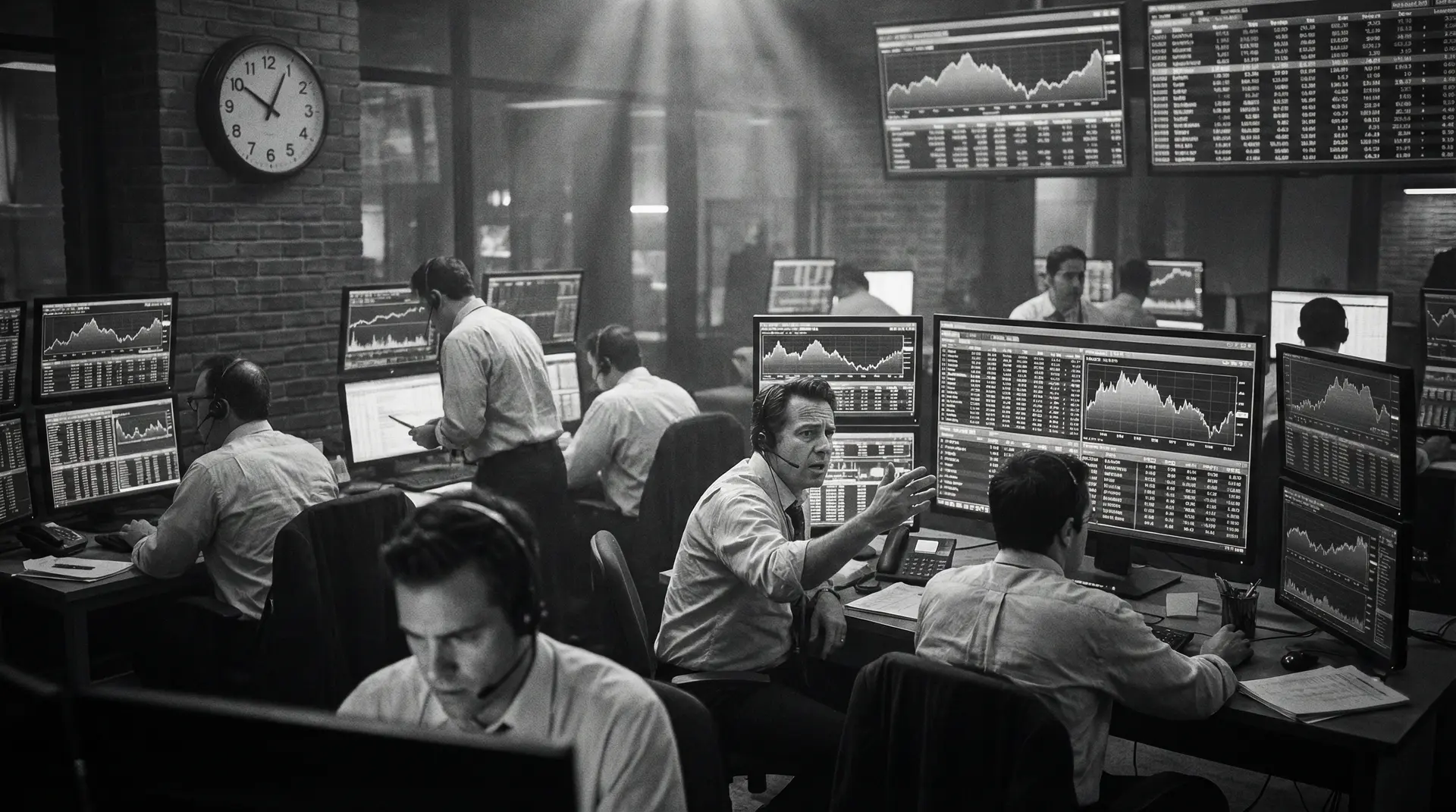 金融市场交易大厅实况 - 今日吃瓜